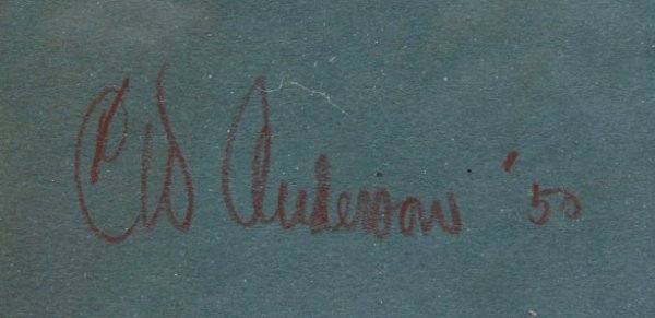 CLARENCE W. ANDERSON HORSE PASTEL - 2