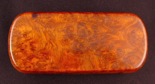 EARLY 19TH C BURL WOOD TOBACCO SNUFF BOX - 2