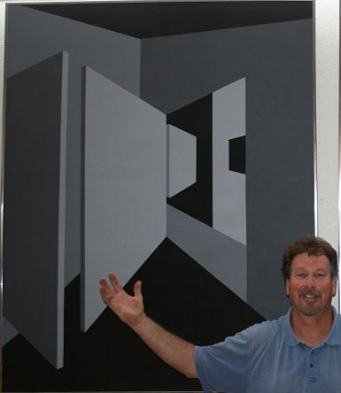 LARGE ULLMAN ABSTRACT PAINTING - 2
