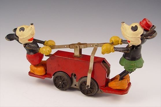 1930's LIONEL MICKEY MOUSE HAND CAR - 5