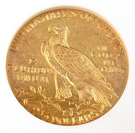 1925-D QUARTER EAGLE US GOLD COIN $2 1/2 MS 63 - 2