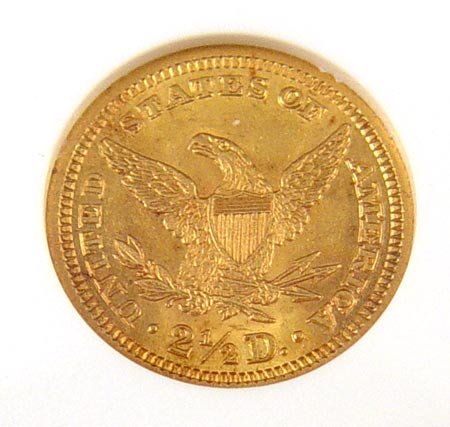 1903 LIBERTY HEAD QUARTER EAGLE GOLD COIN MS 63 - 2