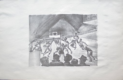 HORROCKS HARLEM GLOBETROTTERS LITHOGRAPH