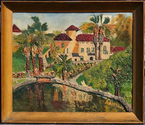 RAYMOND HOFFMAN PRIMITIVE FLORIDA PAINTING