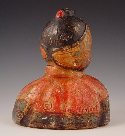ESTHER ANNE HUNT PAINTED BUST - 2
