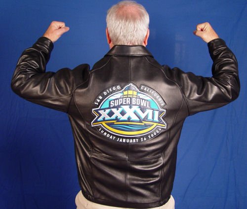 NFL BUCCANEER LEATHER SUPER BOWL CHAMPION JACKET 