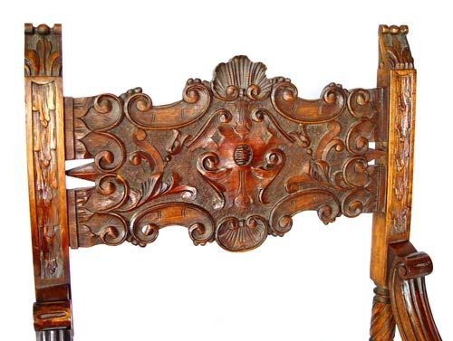 PROFUSELY CARVED THRONE CHAIR - 2