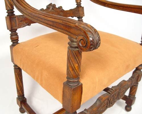 PROFUSELY CARVED THRONE CHAIR - 3