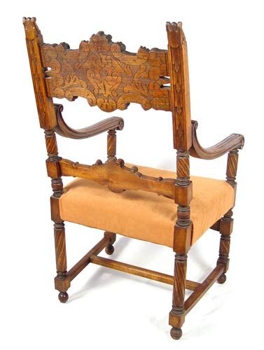 PROFUSELY CARVED THRONE CHAIR - 4