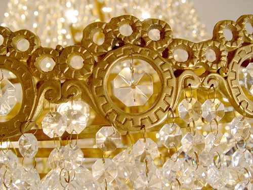 PALATIAL 4 FT TALL CRYSTAL CHANDELIER - 4