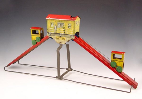 WOLVERINE SUNNY ANDY CABLE CAR LITHOGRAPH TOY