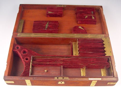 CIVIL WAR ERA ENGLISH SURGEON KIT CASE - 2