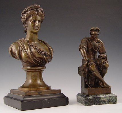 4 PC FIGURAL BRONZE COLLECTION - 4
