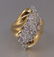376: 1 ctw OF 25 DIAMONDS 10K GOLD RING SZ 7