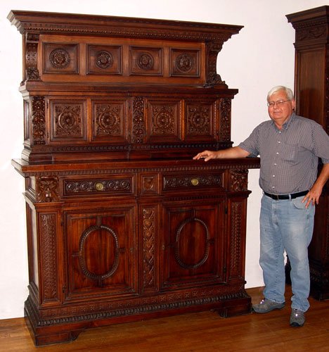 PROFUSELY CARVED ITALIAN RENAISSANCE SIDEBOARD