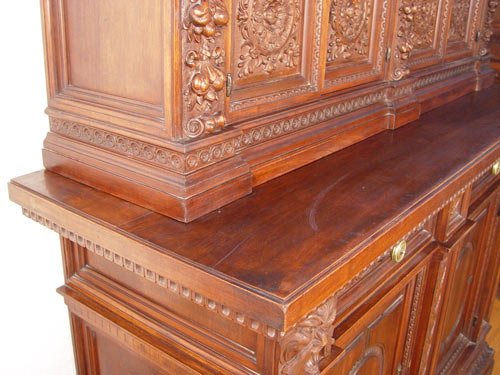 PROFUSELY CARVED ITALIAN RENAISSANCE SIDEBOARD - 3