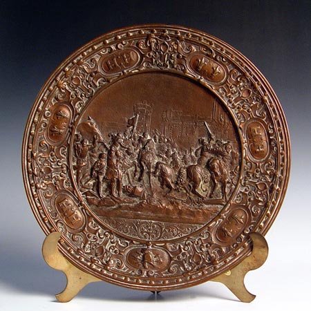 FRENCH NAPOLEONIC CAST IRON CHARGER