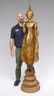 LARGE EARLY AND IMPORTANT GILT BRONZE BUDDHA