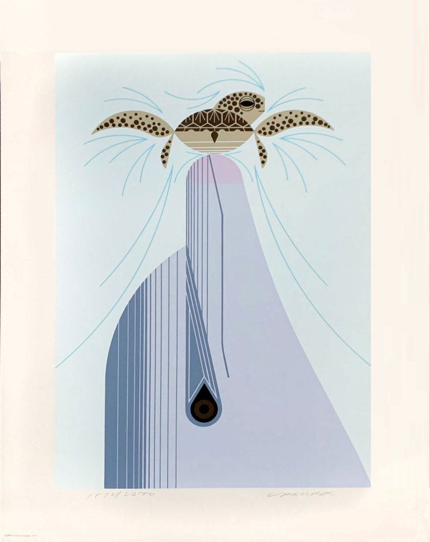 CHARLES HARPER SERIGRAPH DOLFUN: HARPER, Charles, (American, 1922 - 2007): ''Dolfun'', Serigraph, 20'' x 15'', pencil signed lower right, numbered 1872/2500 lower left, encased in original Frame House Gallery envelope.