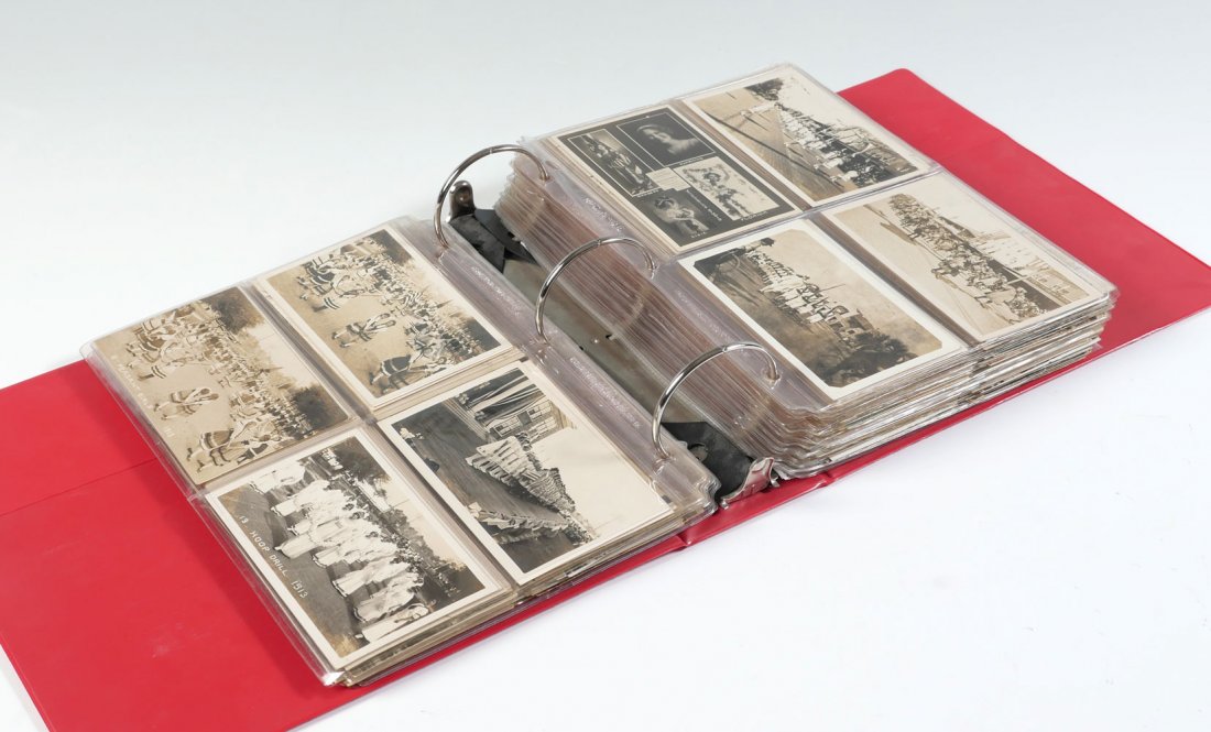 ST PETERSBURG POSTCARD ALBUM: A HUGE 398 PC ST PETERSBURG POSTCARD ALBUM: To include St. Petersburg Buildings, La Plaza Hotel & Theater, Hotels, 4th St Open Air Post Office throughout the years, Central Avenue street views, Parade