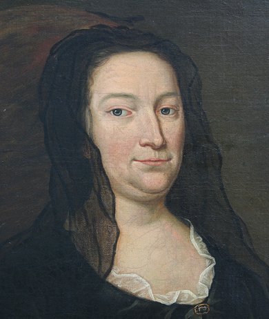 18/19th CENTURY WIDOW PAINTING - 2