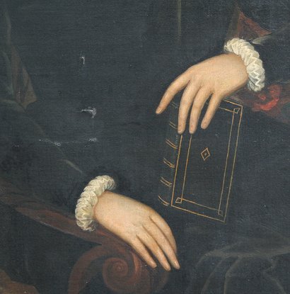 18/19th CENTURY WIDOW PAINTING - 3