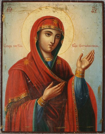 FANTASTIC RUSSIAN RELIGIOUS ICON OIL/WOOD