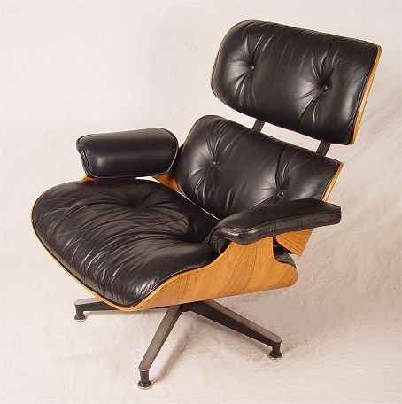 CHARLES EAMES HERMAN MILLER LOUNGE CHAIR W/OTTOMA - 2