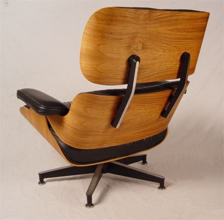 CHARLES EAMES HERMAN MILLER LOUNGE CHAIR W/OTTOMA - 4