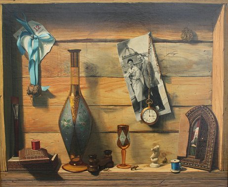 RAYMOND WHYTE TROMP L'OEIL PAINTING - 2