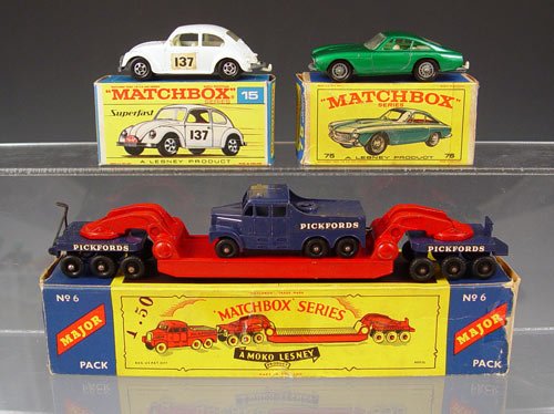 10 ASSORTED LESNEY MATCHBOX CARS WITH BOXES - 2