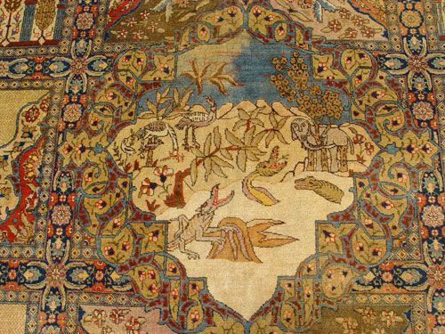 HANDMADE PERSIAN TABRIZ CARPET - 2