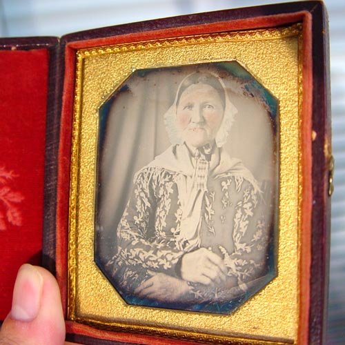 COLLECTION OF AMBROTYPES & TINTYPES IN CASES - 3