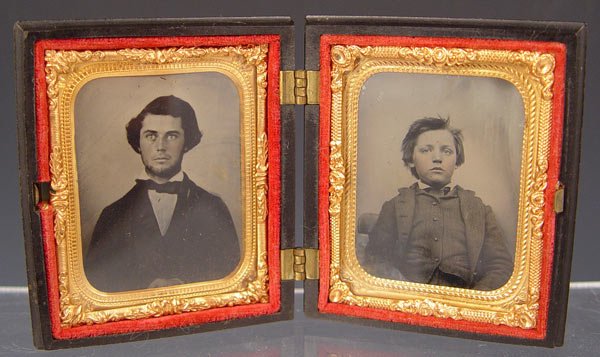 COLLECTION OF AMBROTYPES & TINTYPES IN CASES - 5