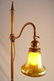 1089: SIGNED HANDEL FLOOR LAMP w/ STEUBEN SHADE - 2