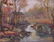 CHARLES MORRIS? AUTUMNAL STREAM PAINTING