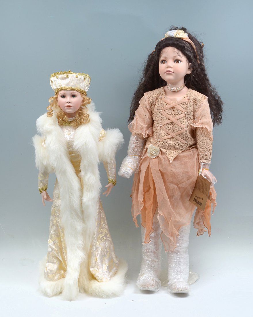 2 PC. SEYMOUR MANN DOLL COLLECTION: 2 PC. SEYMOUR MANN DOLL COLLECTION: Comprising; 1- Seymour Mann #1081 doll: In original box with certificate of registration. 1- Seymour Mann signature series ''Nora'' doll, #173/1200.
