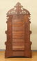 VICTORIAN WALNUT HALL TREE/ETAGERE WITH MARBLE TOP BASE - 7