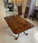 BANDED MAHOGANY CHIPPENDALE STYLE TABLE/CHAIRS - 4