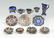 12 PC. CARNIVAL BLUE GLASS COLLECTION