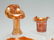 14 PC. ORANGE CARNIVAL GLASS COLLECTION - 3