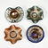 12 PC. BLUE CARNIVAL GLASS COLLECTION - 2