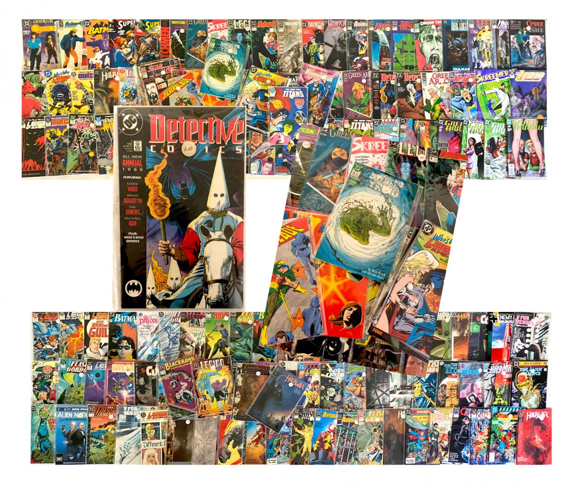 250+ DC COMICS COLLECTION: 250+ DC COMICS COLLECTION: $1.25 and up. Including titles such as Legion of Superheroes, Silver Blade, Detective, Swamp Thing, and More. All reside in a long case box.