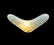 MID-CENTURY MODERN VERTI MURANO ART GLASS PILLOW LAMP