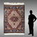 MODERN INDO-PERSIAN HK WOOL RUG, 5' x 6' 6''