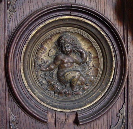 ORNATE BRONZE MOUNTED CARVED LONGCASE CLOCK CASE - 6