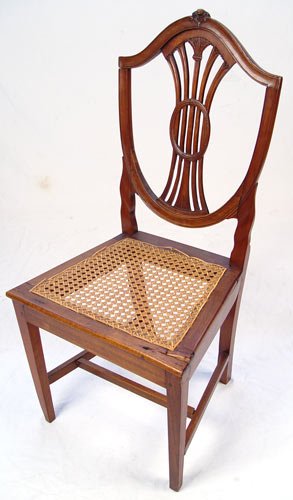 SET OF 6 FRENCH SIDE CHAIRS CA. 1800'S - 2