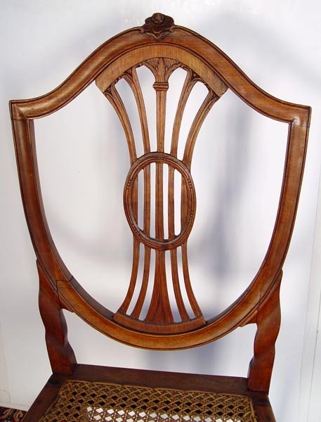 SET OF 6 FRENCH SIDE CHAIRS CA. 1800'S - 5