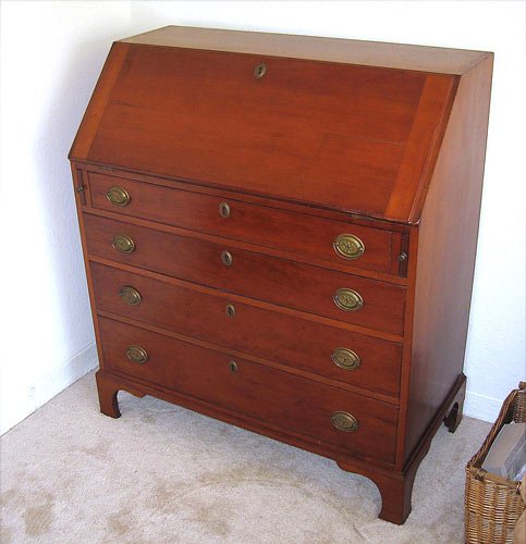 PERIOD AMERICAN CHERRY FALL FRONT DESK