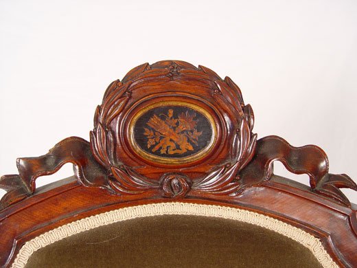 PAIR CARVED VICTORIAN CHAIRS attrib. John Jelliff - 6